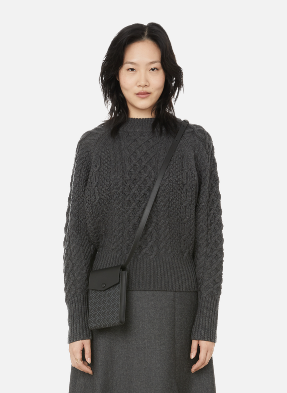 EMILIA WICKSTEAD Cable-knit wool jumper Grey