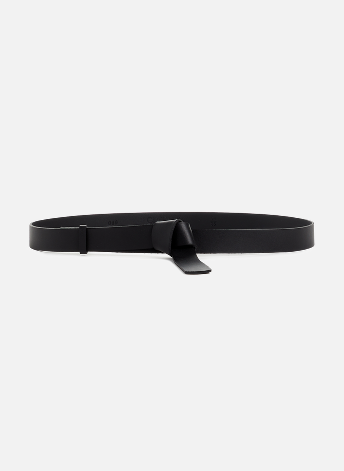 La Nouée 25 upcycled smooth leather belt ENTOURE