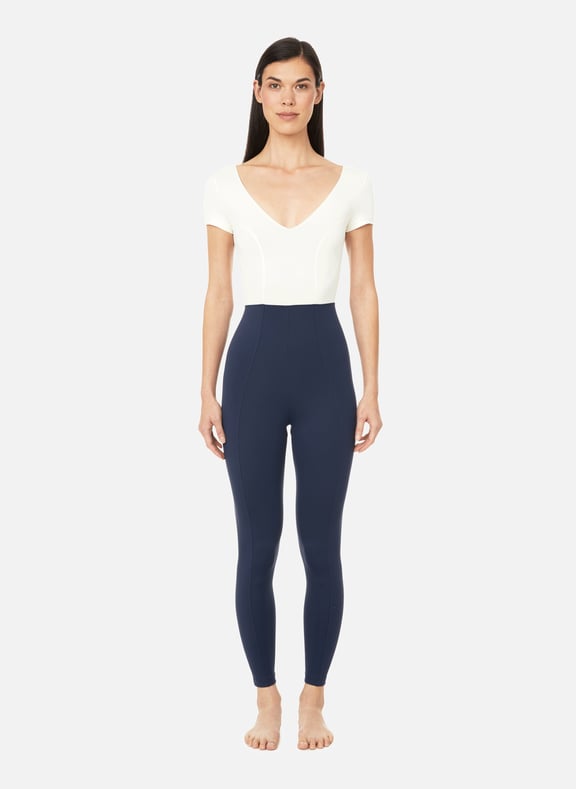 Oriane stretch Jumpsuit Beige by ERNEST LEOTY ERNEST LEOTY Oriane stretch Jumpsuit Beige