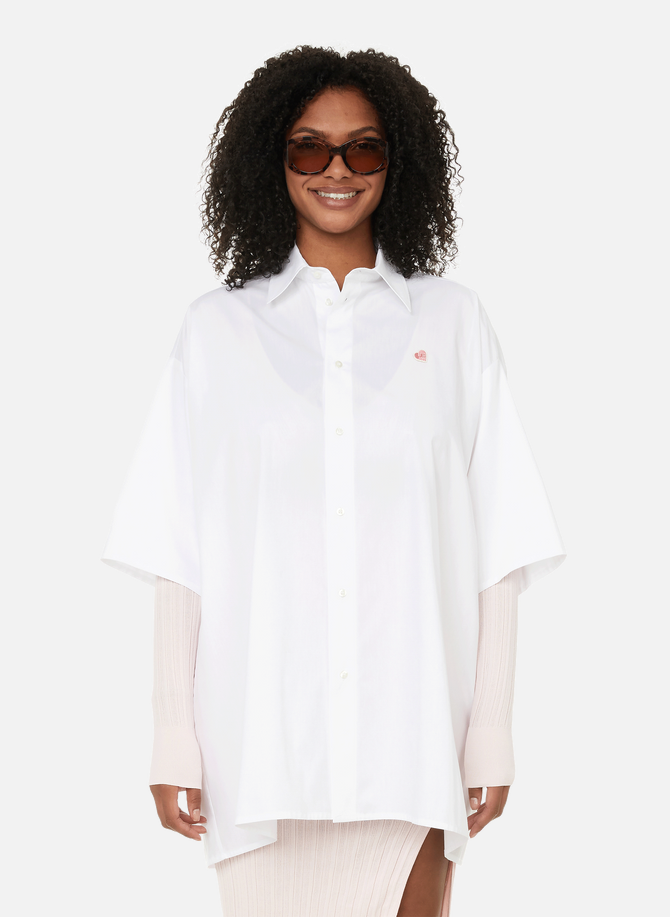 Cotton oversized short-sleeved shirt ESTER MANAS