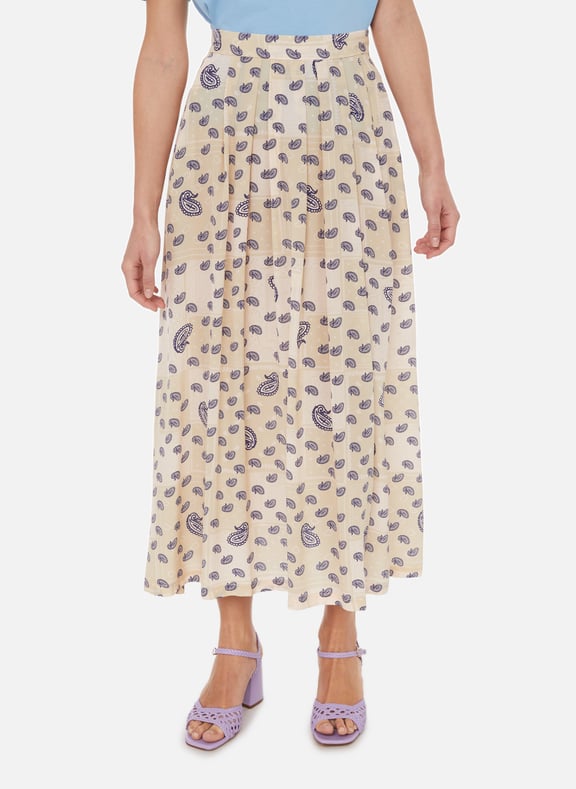 Paisley silk midi skirt Multicolour by ETRE CECILE ETRE CECILE Paisley silk midi skirt Multicolour