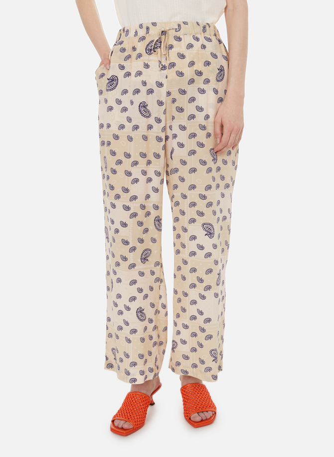 Paisley relaxed silk trousers ETRE CECILE
