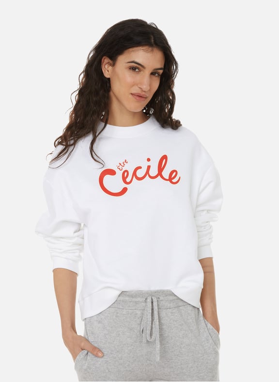 Cotton sweatshirt White by ETRE CECILE ETRE CECILE Cotton sweatshirt White