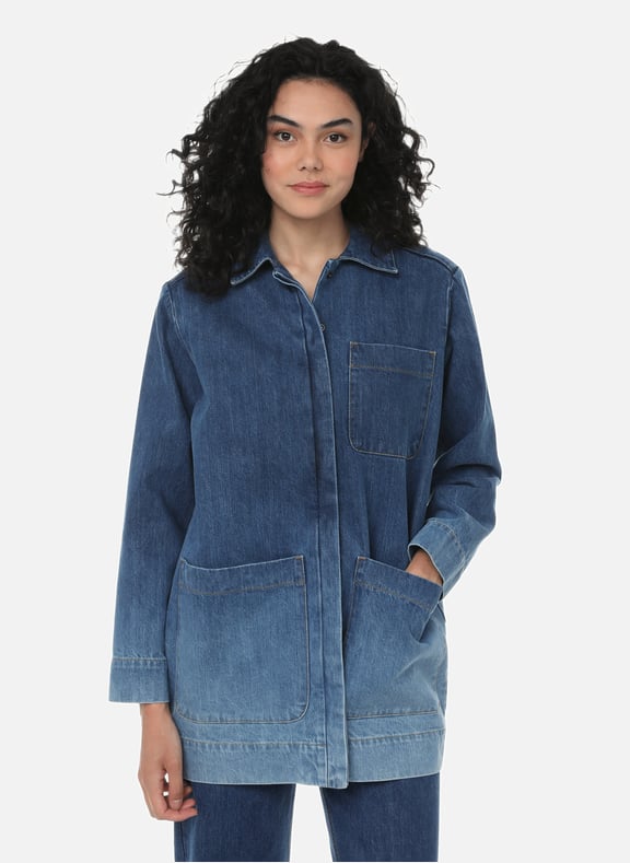 Long denim jacket Blue by ETRE CECILE ETRE CECILE Long denim jacket Blue