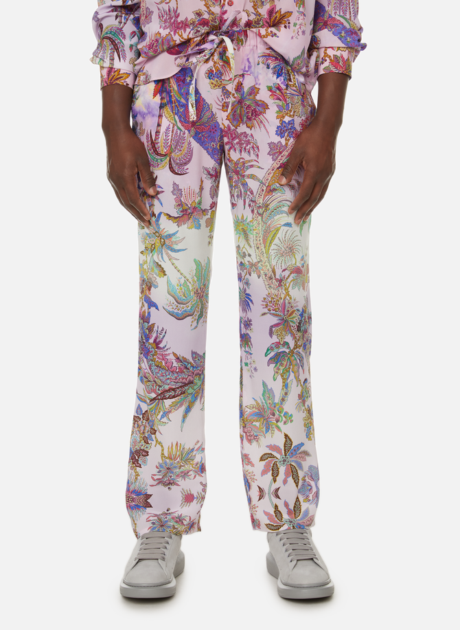 Printed silk trousers ETRO