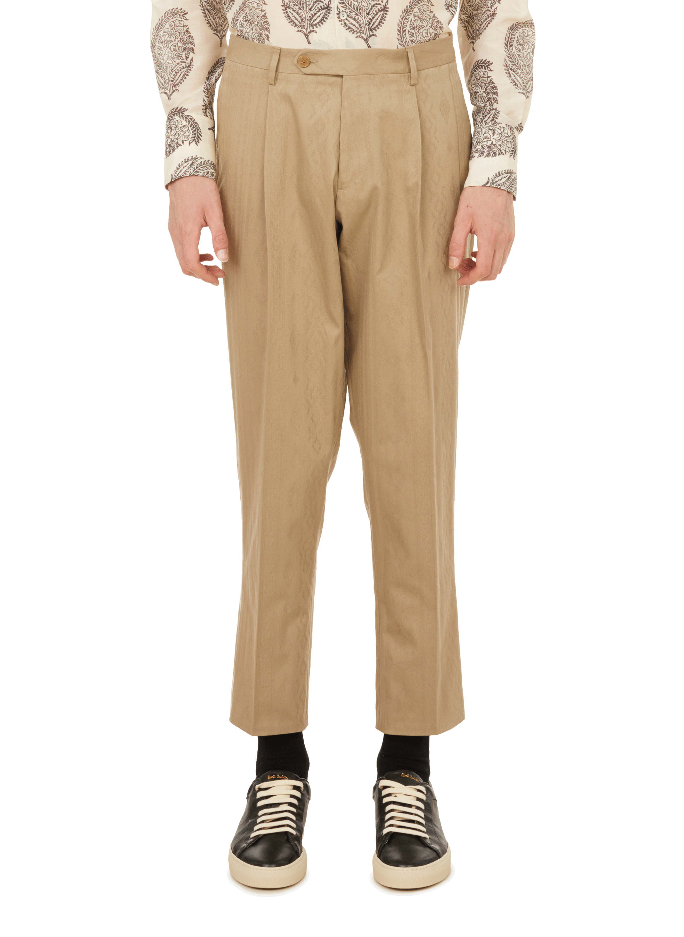 LINEN-BLEND TROUSERS - ETRO for MEN 