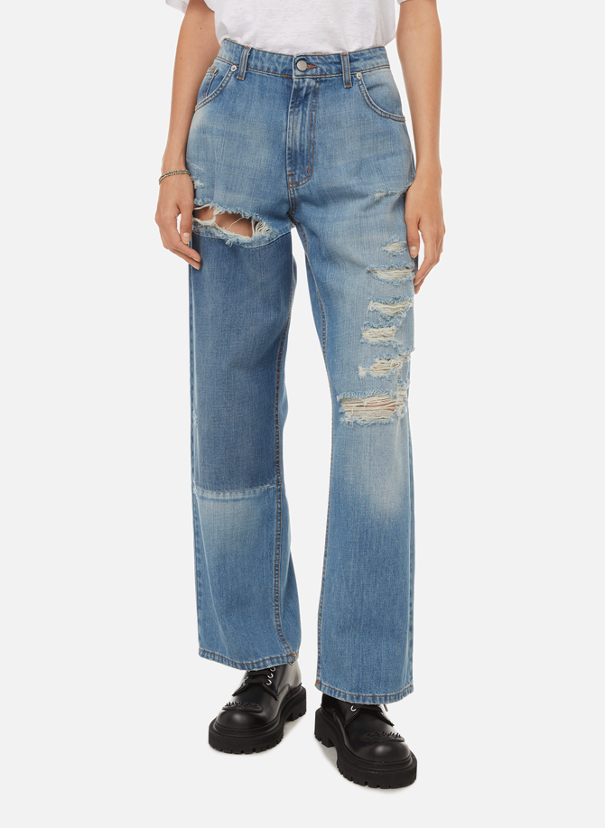 Distressed-effect cotton jeans FAITH CONNEXION