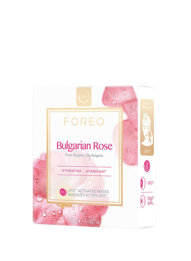 Farm To Face UFO Bulgarian Rose skincare masks (pack of six) FOREO