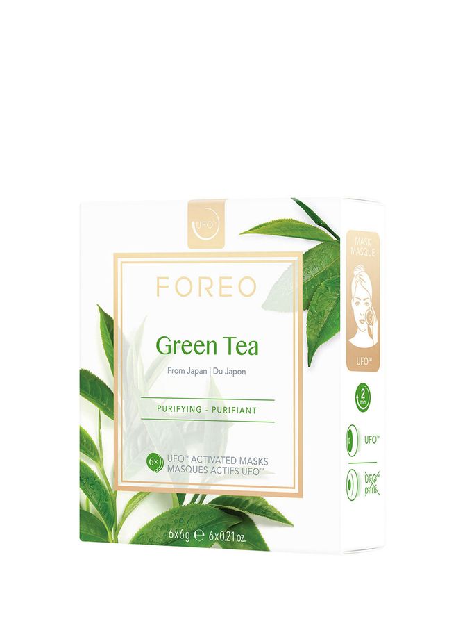 Farm To Face UFO Green Tea skincare masks (pack of six) FOREO