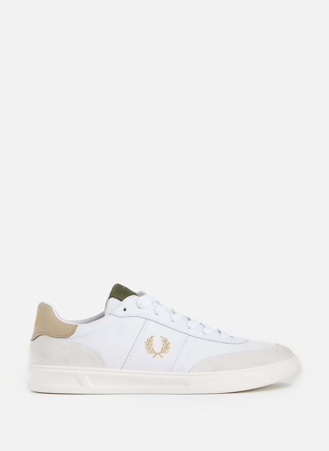 B400 leather and suede low-top sneakers FRED PERRY