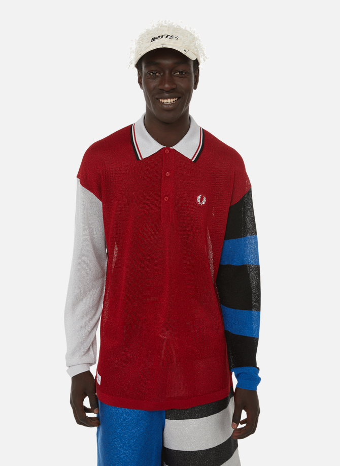 Fred Perry x Charles Jeffrey Loverboy knitted polo shirt FRED PERRY