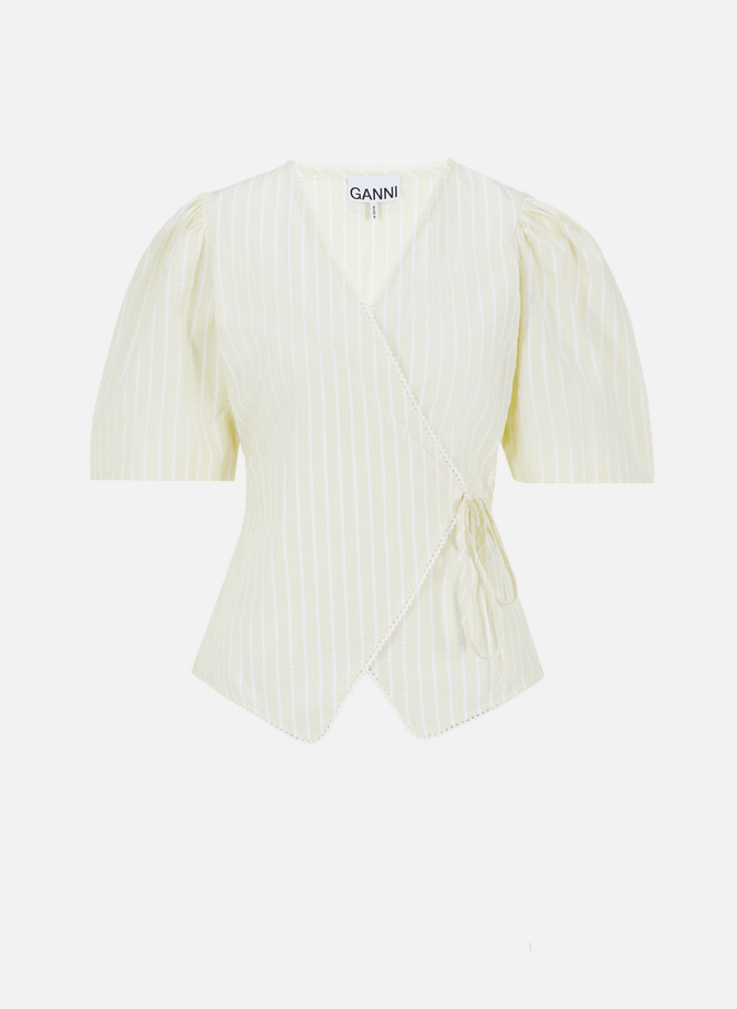 Striped organic cotton blouse GANNI