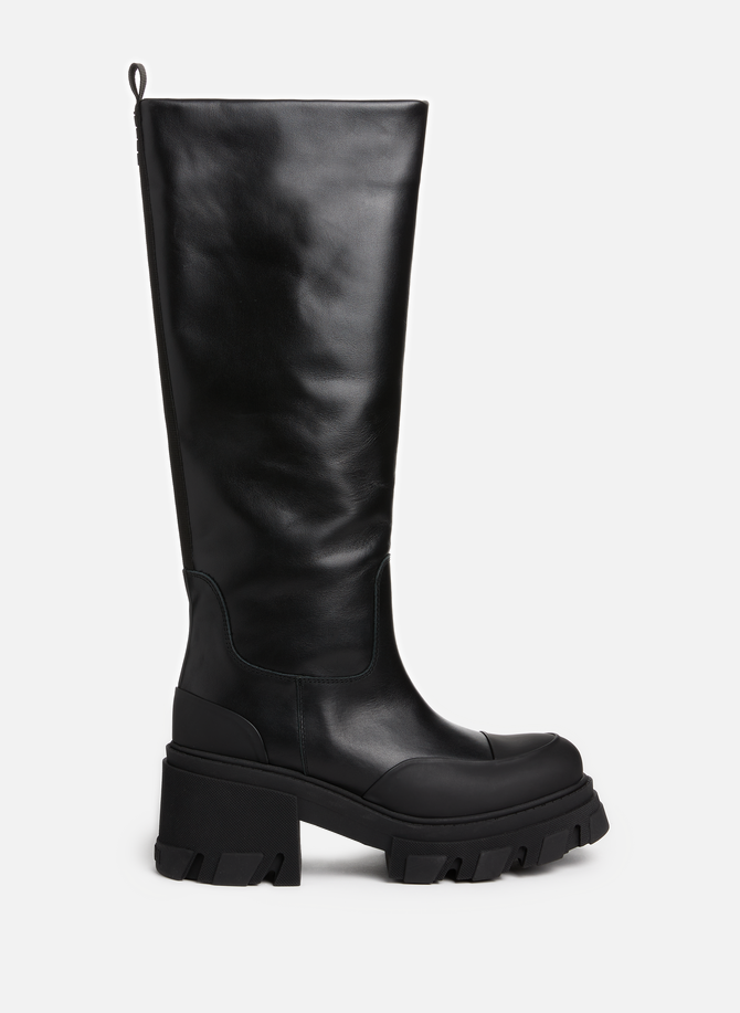 Calfskin leather boots GANNI