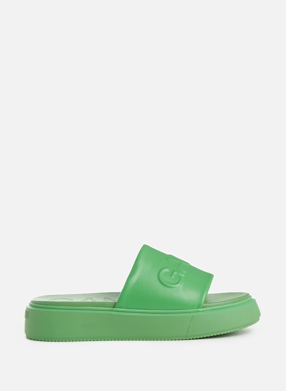 Wedge sliders Green by GANNI GANNI Wedge sliders Green