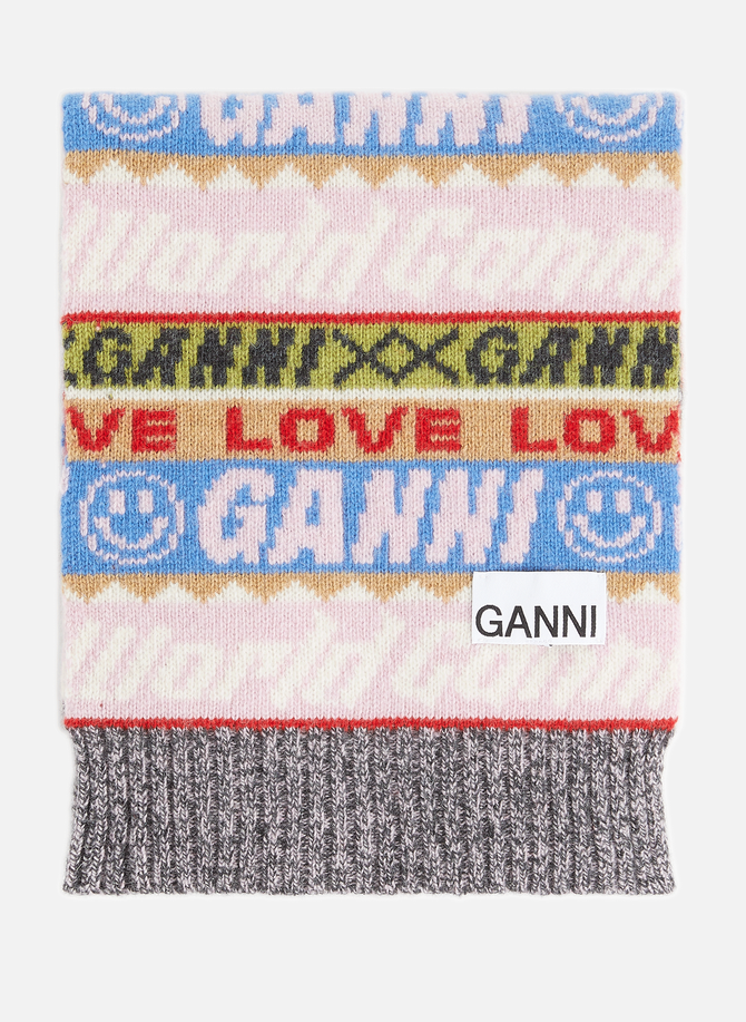 Patterned scarf GANNI