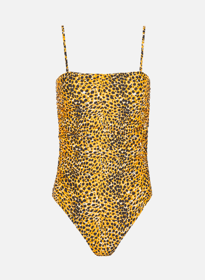 Leopard print one-piece swimsuit GANNI