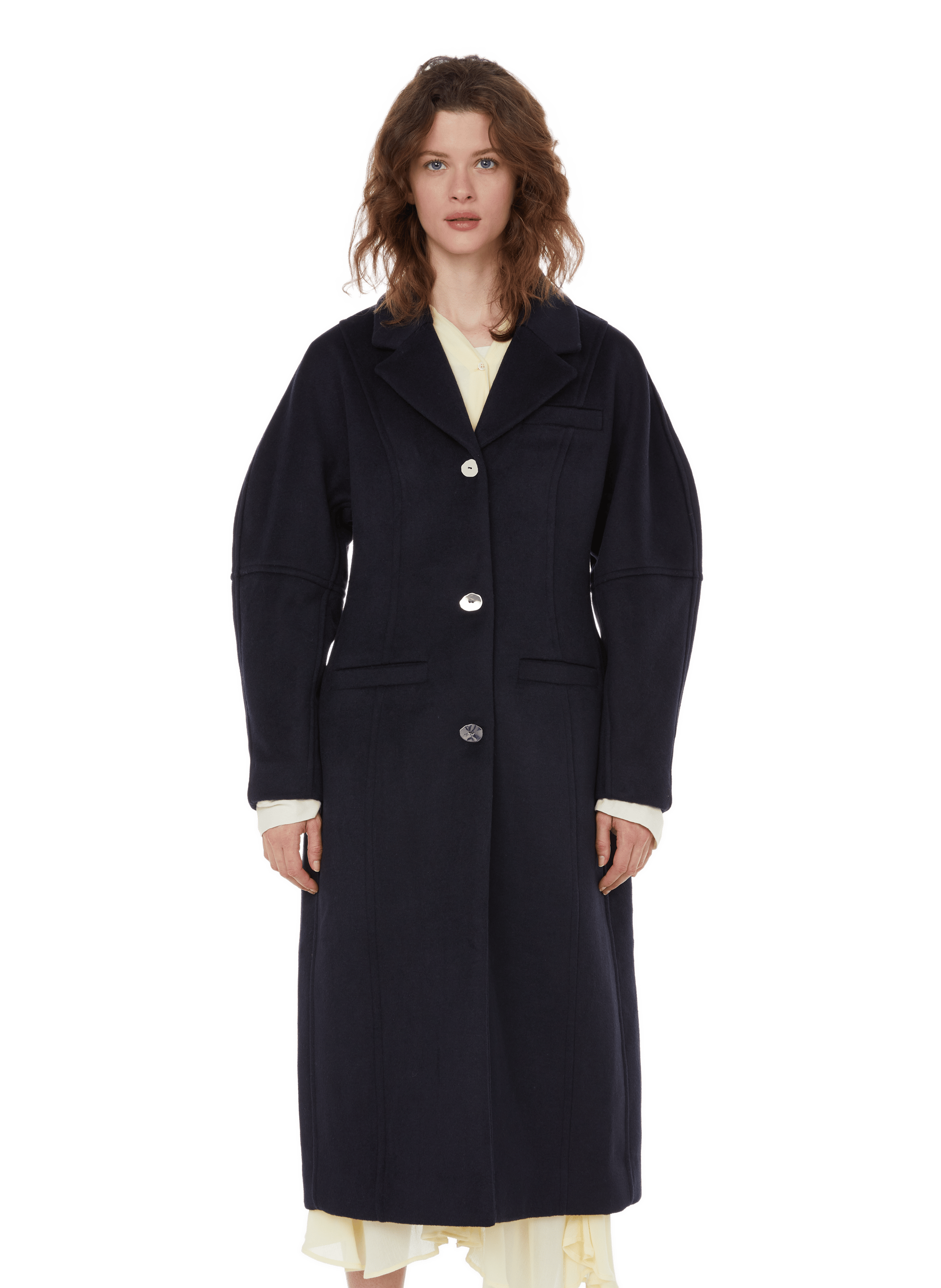 RECYCLED WOOL-BLEND COAT - GANNI for 