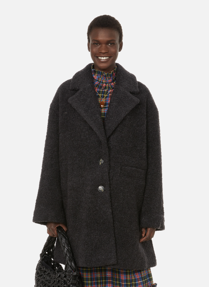 Recycled wool-blend coat GANNI