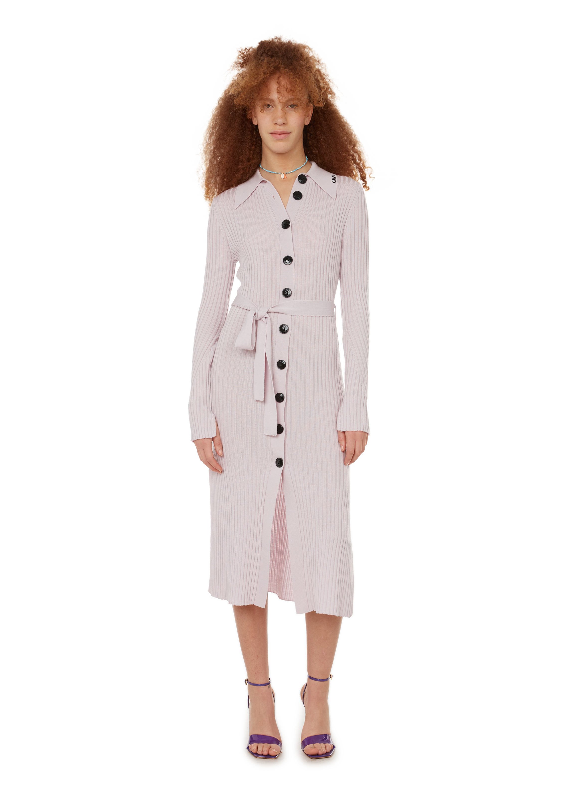 ganni wool dress