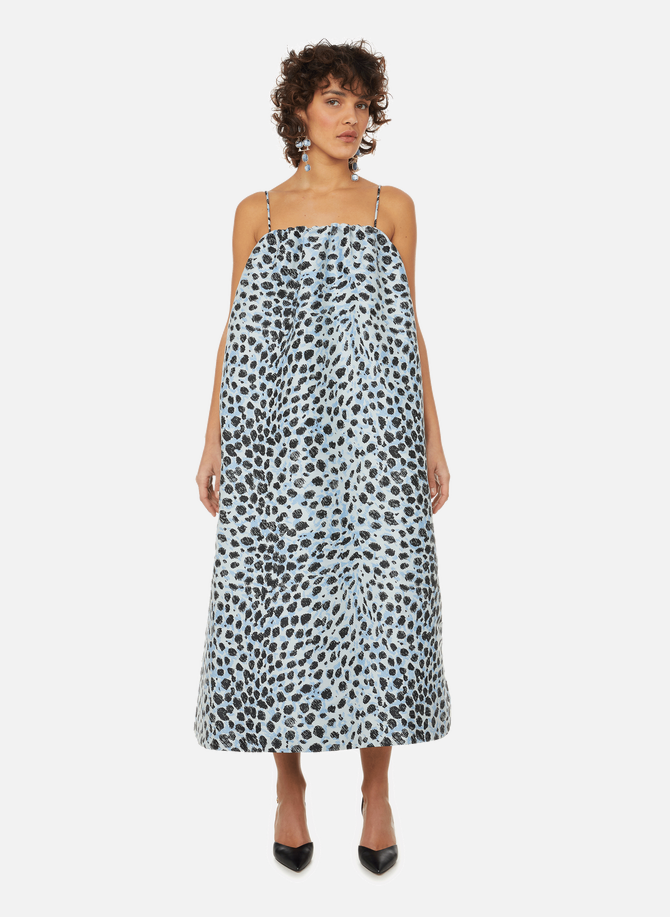 Leopard print midi dress GANNI