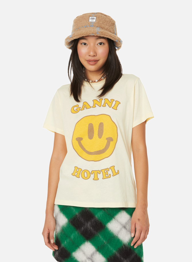 GANNI Hotel cotton T-shirt GANNI