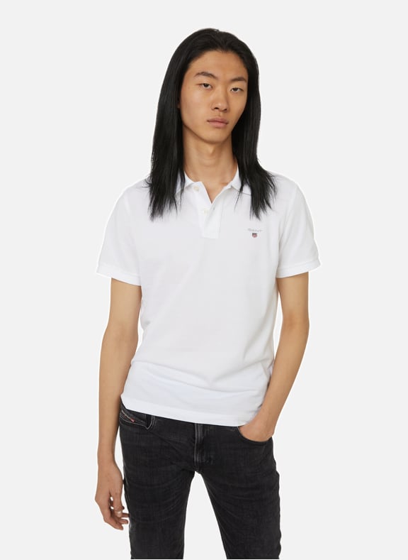 Cotton piqué polo shirt White by GANT GANT Cotton piqué polo shirt White