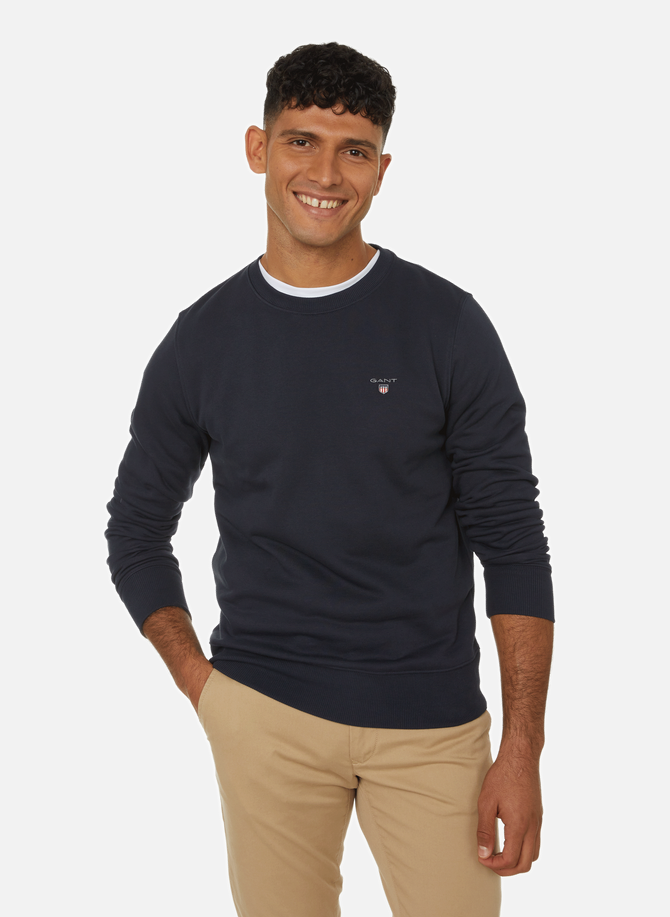 Cotton-blend round-neck sweatshirt GANT