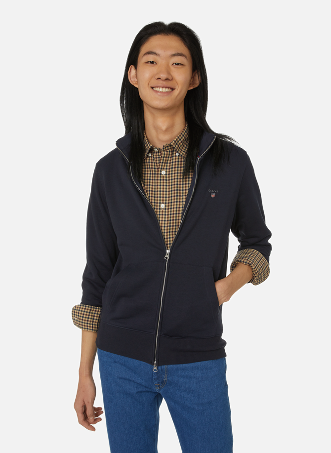 Cotton-blend zip-up sweatshirt GANT