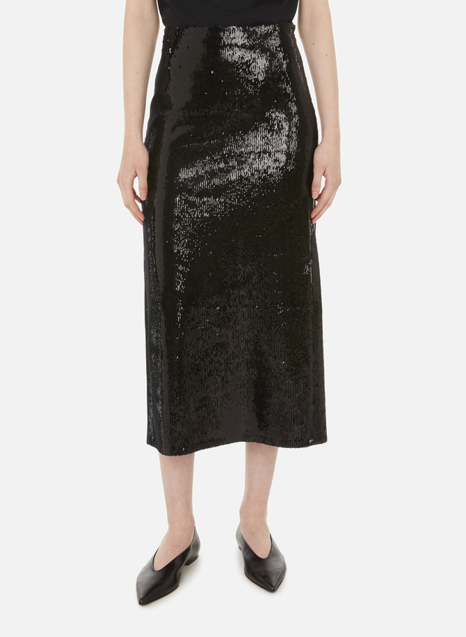 Vlera mid-length skirt with sequins GAUCHERE