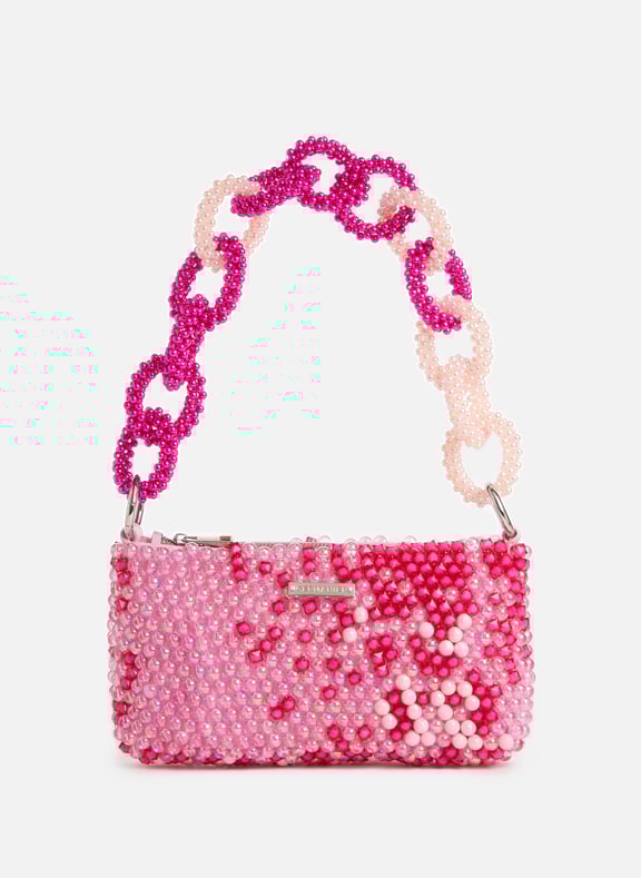 Beaded handbag Pink by GERMANIER GERMANIER Beaded handbag Pink
