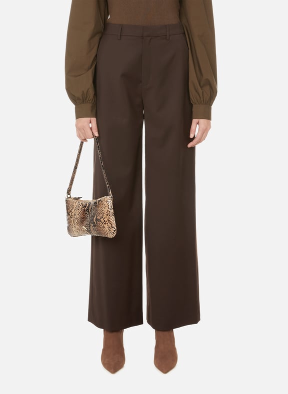 Alexandra wool-blend trousers Brown by GESTUZ GESTUZ Alexandra wool-blend trousers Brown