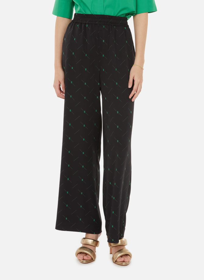 HanniGZ wide-leg recycled polyester trousers GESTUZ