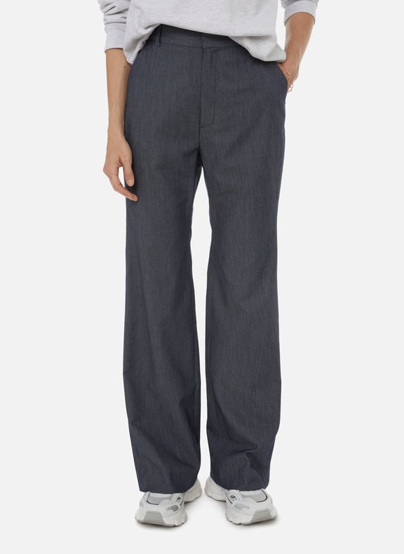 SoladaGZ cotton-blend trousers Grey by GESTUZ GESTUZ SoladaGZ cotton-blend trousers Grey