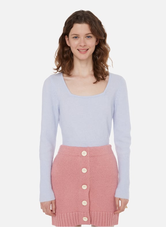 Alpha wool and alpaca-blend jumper Blue by GESTUZ GESTUZ Alpha wool and alpaca-blend jumper Blue