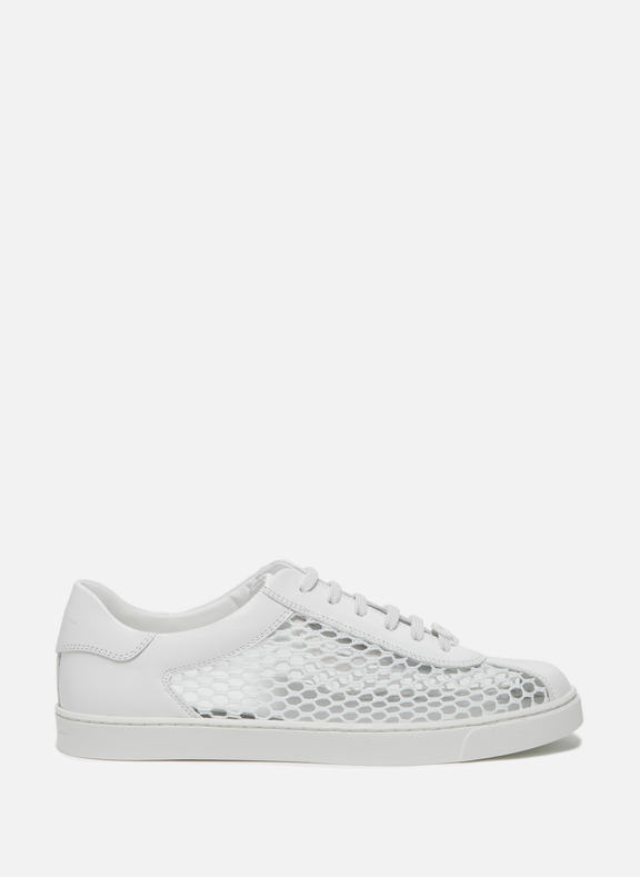 GIANVITO ROSSI Helena leather sneakers White