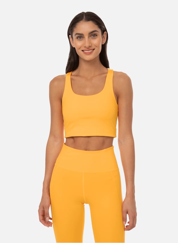 Paloma recycled polyester bra top Orange by GIRLFRIEND COLLECTIVE GIRLFRIEND COLLECTIVE Paloma recycled polyester bra top Orange