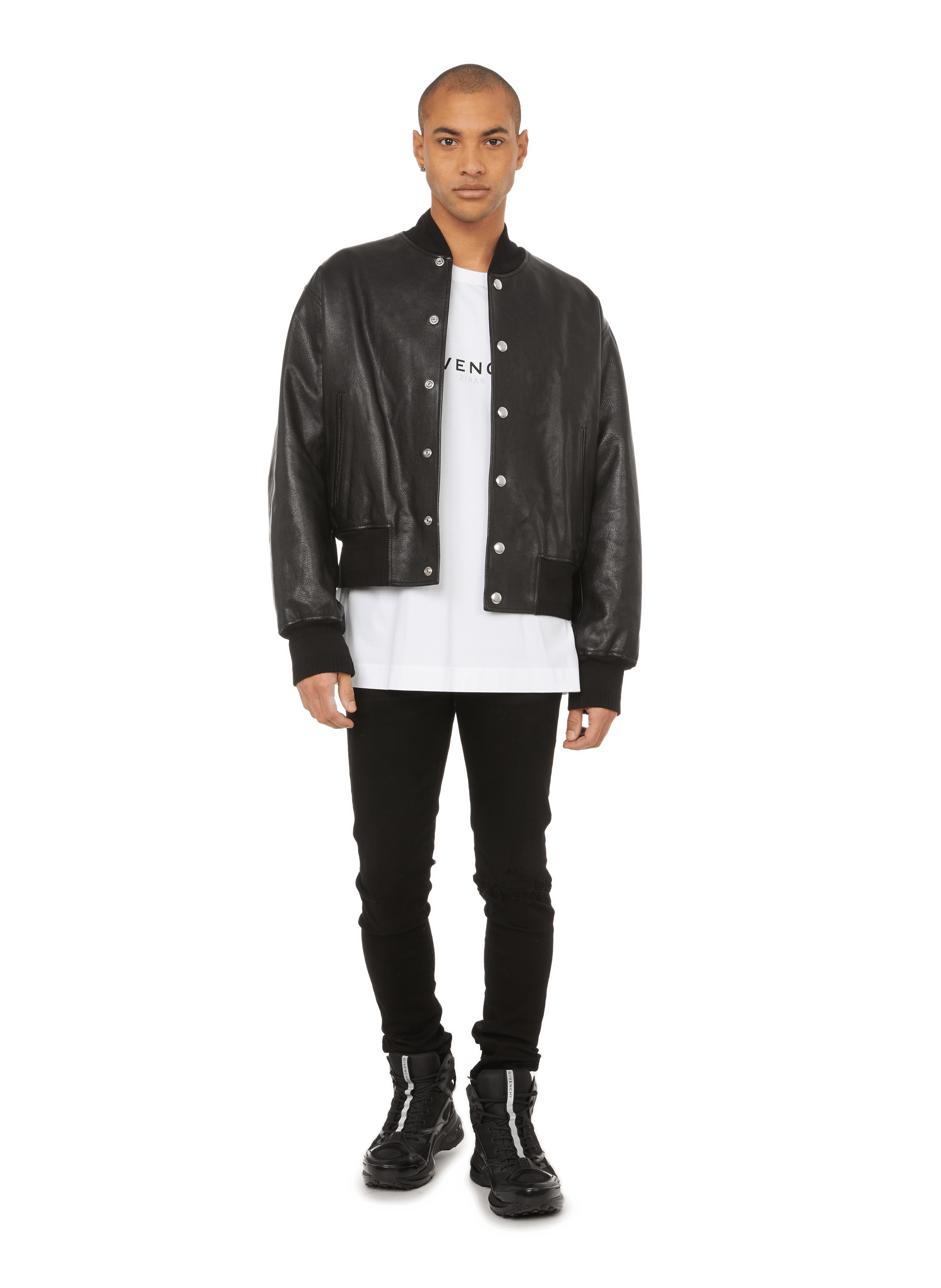 LEATHER BOMBER JACKET - GIVENCHY for 