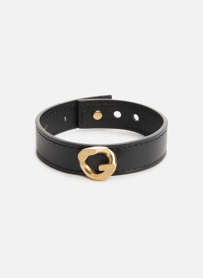 Chain brass and leather bracelet GIVENCHY