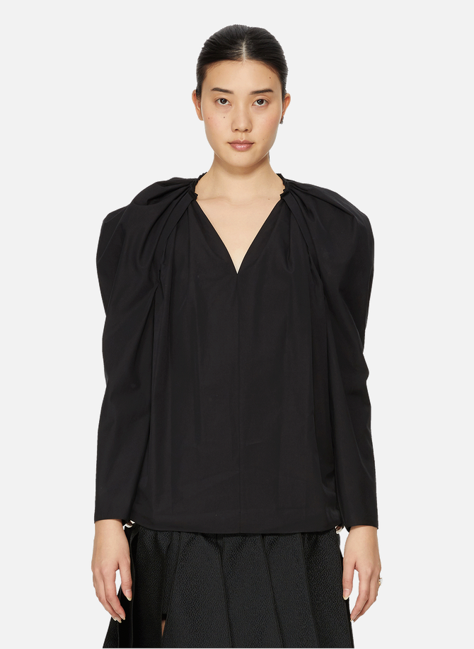 Cotton blouse with puff sleeves GIVENCHY