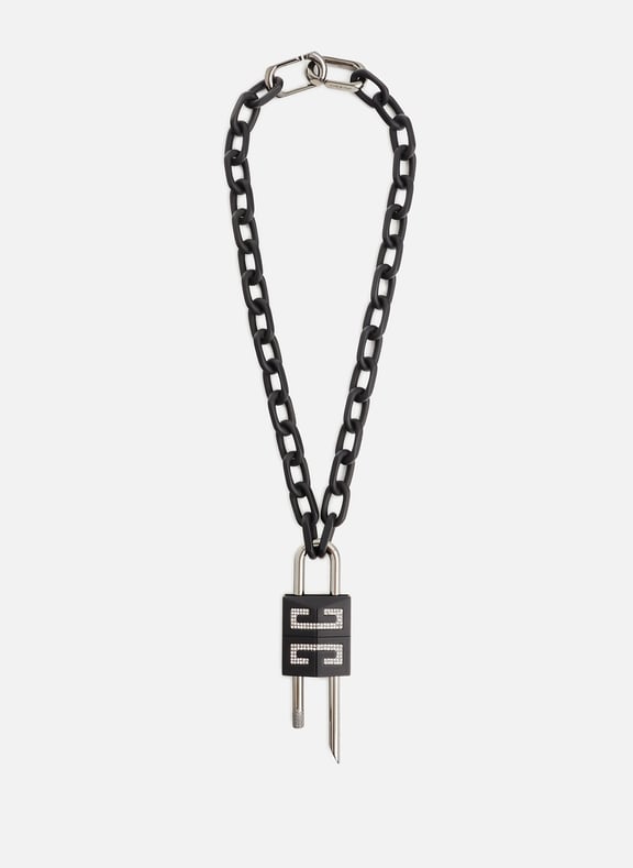 Mens padlock 2025 chain necklace