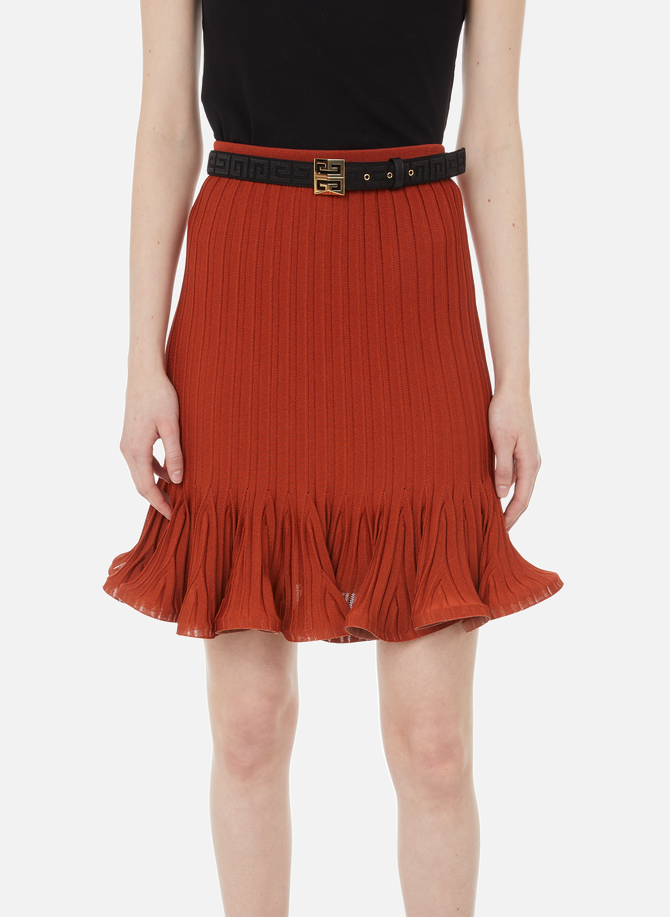 Knitted mini skirt with pleats GIVENCHY