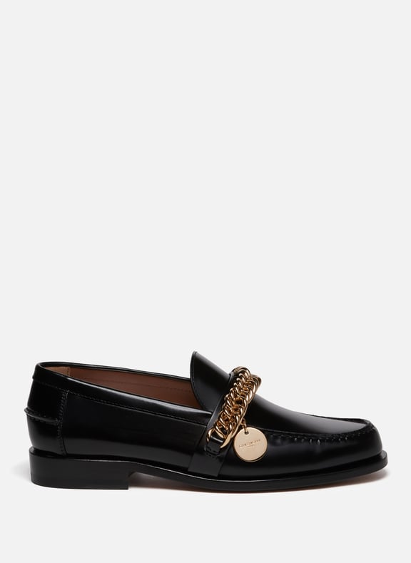 Black Leather Moccasins