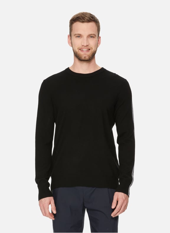 Wool jumper with Givenchy stripe Black by GIVENCHY GIVENCHY Wool jumper with Givenchy stripe Black