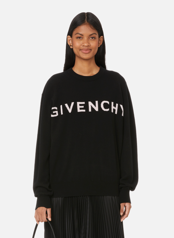 GIVENCHY Jumper with logo on front Black