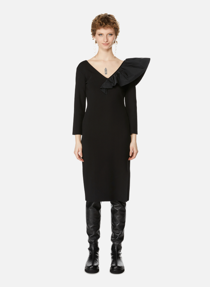 Fitted dress with asymmetrical ruffles  GIVENCHY
