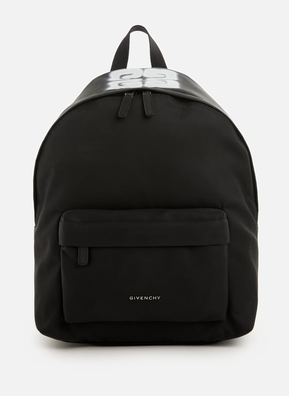 Black 4G printed backpack