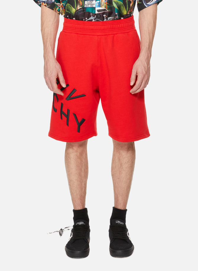 GIVENCHY Refracted embroidered cotton shorts GIVENCHY