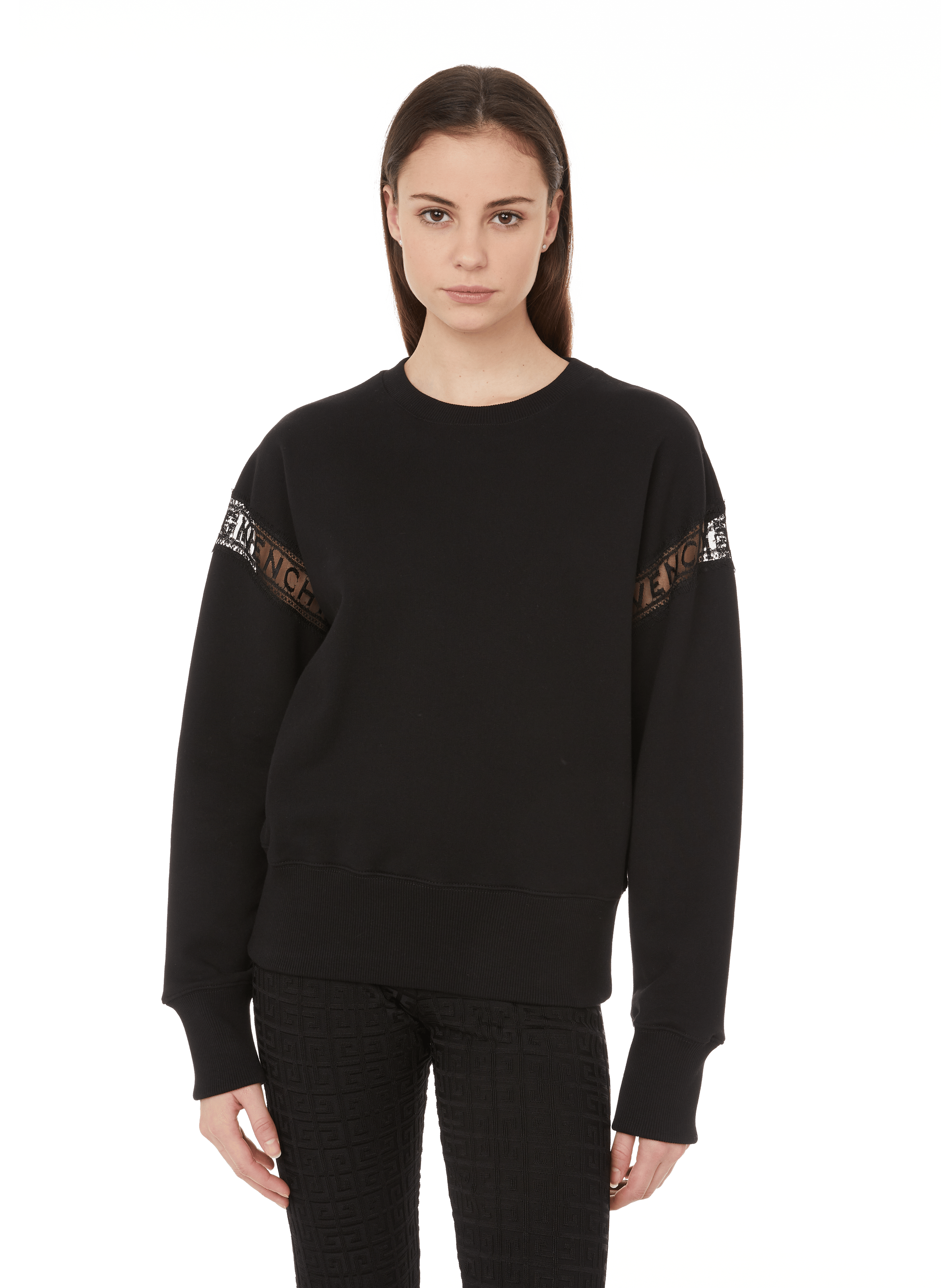 givenchy black sweatshirt womens