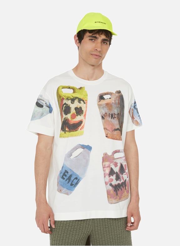 Printed cotton T-shirt Grey by GIVENCHY GIVENCHY Printed cotton T-shirt Grey