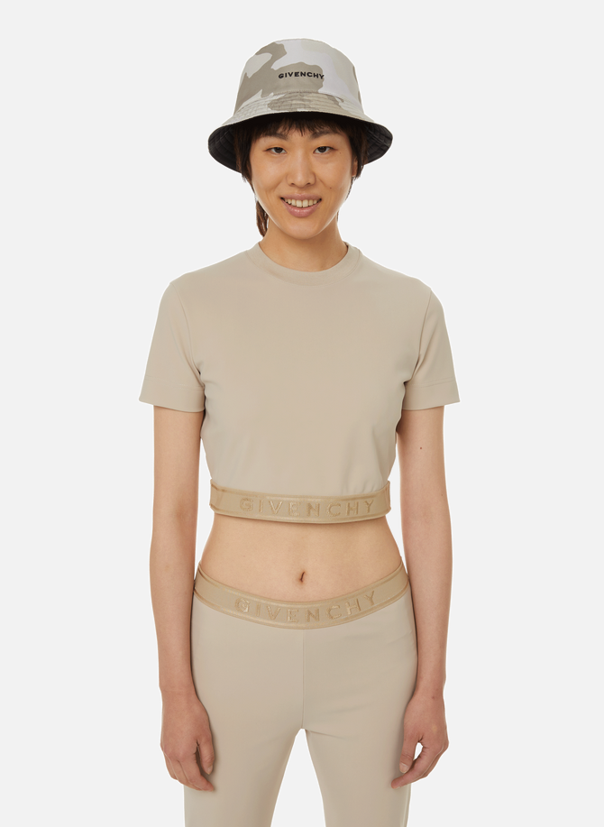 Cropped stretch jersey T-shirt GIVENCHY